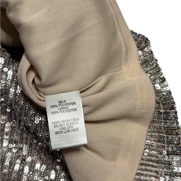 Lulus Gold Sequin Strapless Midi Dress Size Small NWT - Picture 6 of 8